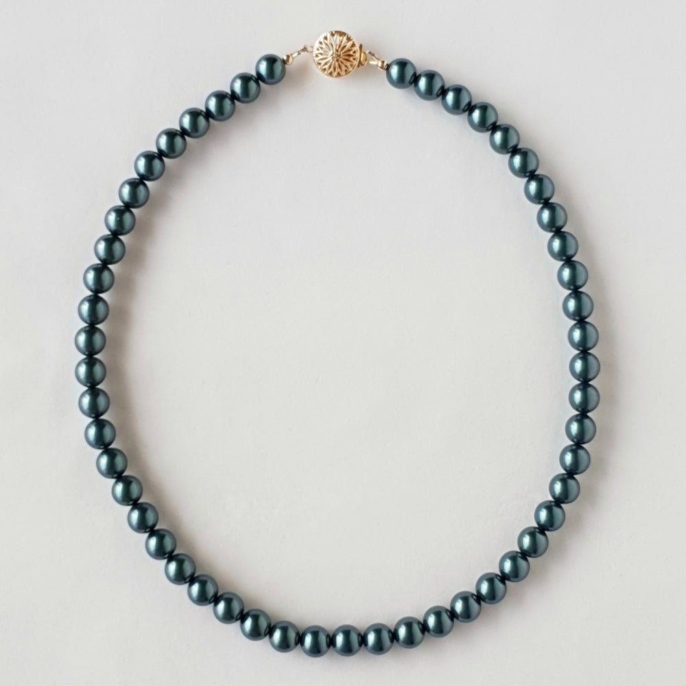 Tahitian Black Pearl Color Inspired Necklace