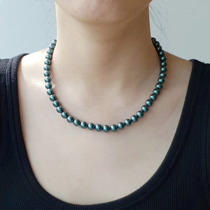 Tahitian Black Pearl Color Inspired Necklace