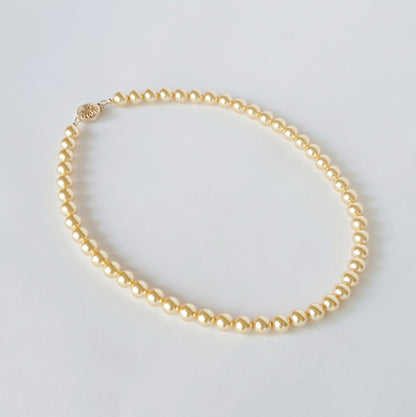 [DTJ Grade] South Sea Gold Pearl Color Inspired Necklace