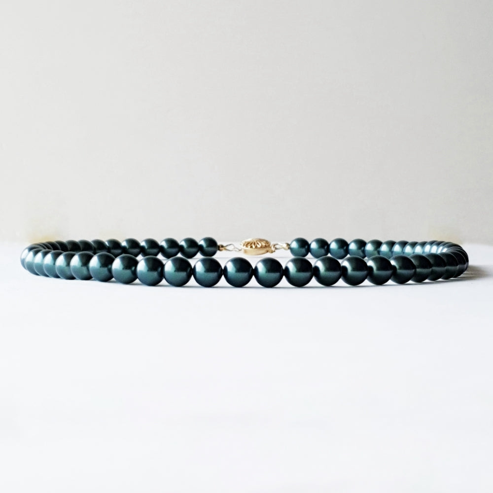 Tahitian Black Pearl Color Inspired Necklace