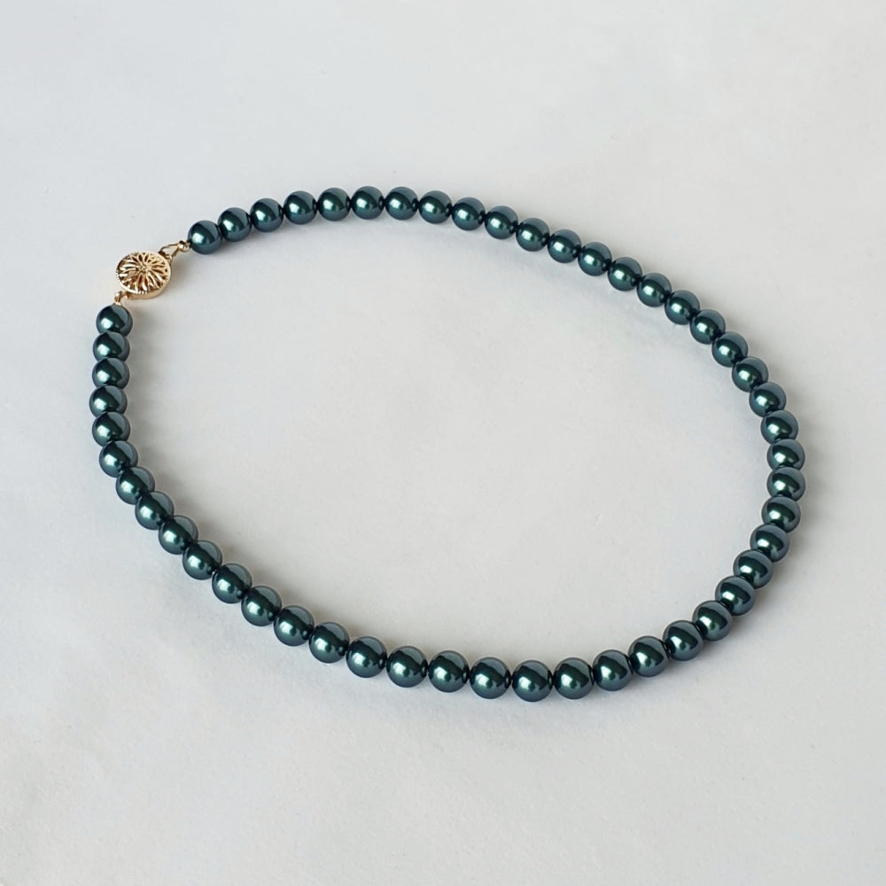 Tahitian Black Pearl Color Inspired Necklace