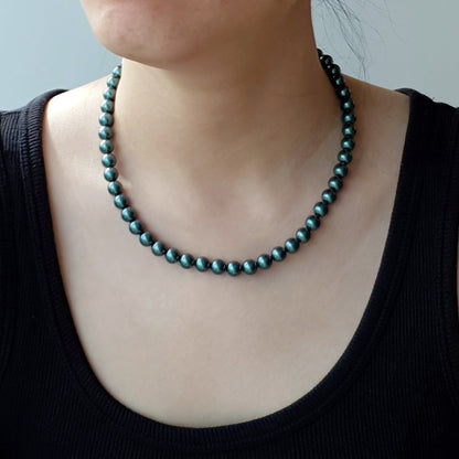 Tahitian Black Pearl Color Inspired Necklace