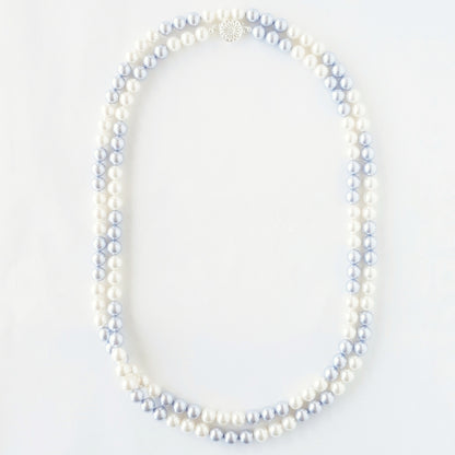 Freshwater Pearl Color Inspired Long Necklace