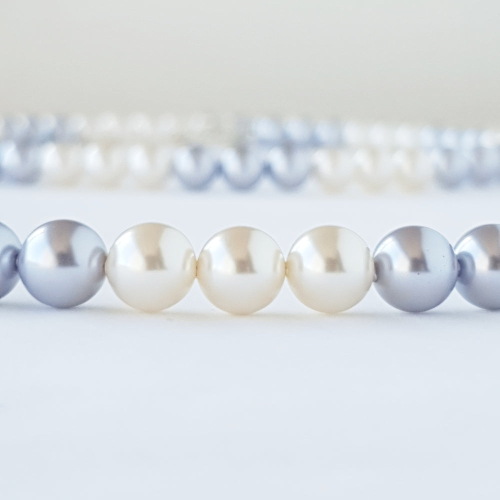 Freshwater Pearl Color Inspired Long Necklace